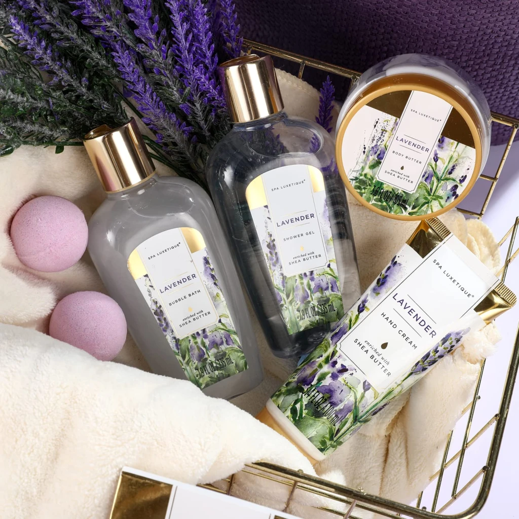 Luxury spa gift basket